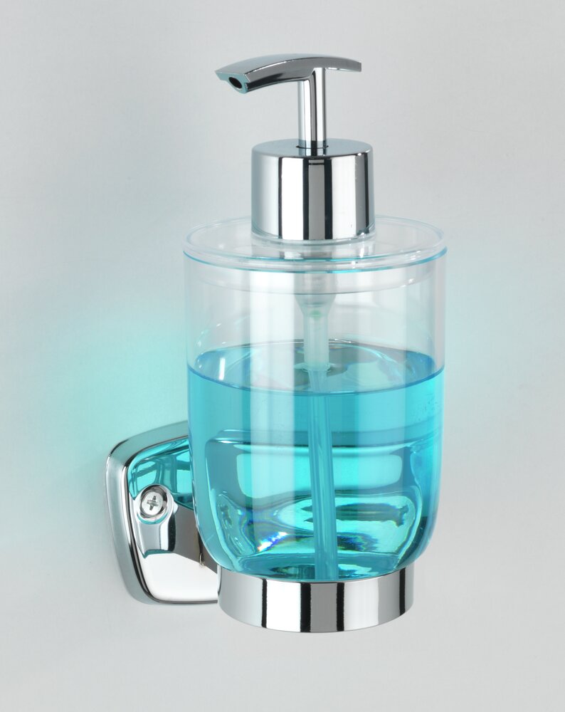 Seifenspender Mod. Basic  zur Wandmontage, Wandbefestigung aus Edelstahl, rostfrei