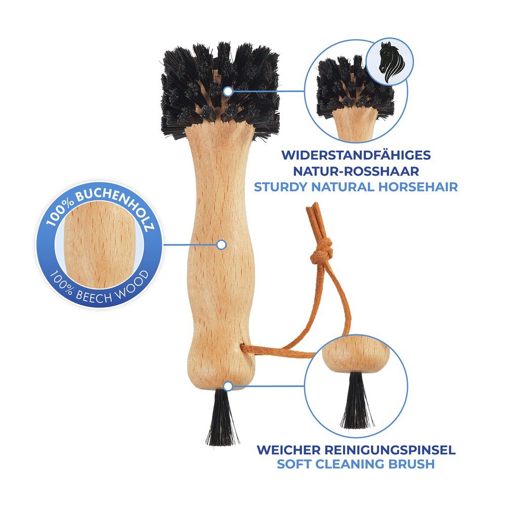 Steckdosenbürste Rosshaar  gefahrenlos Steckdosen reinigen