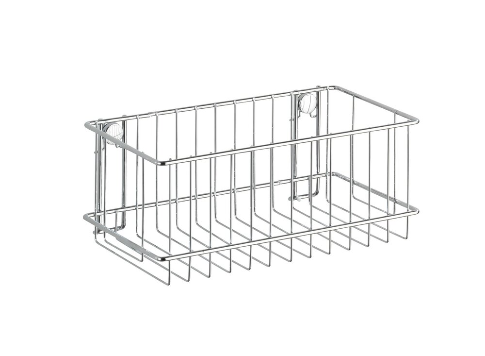Wandablage groß Mod. Classic  aus hochglanzpoliertem, verchromtem Stahl