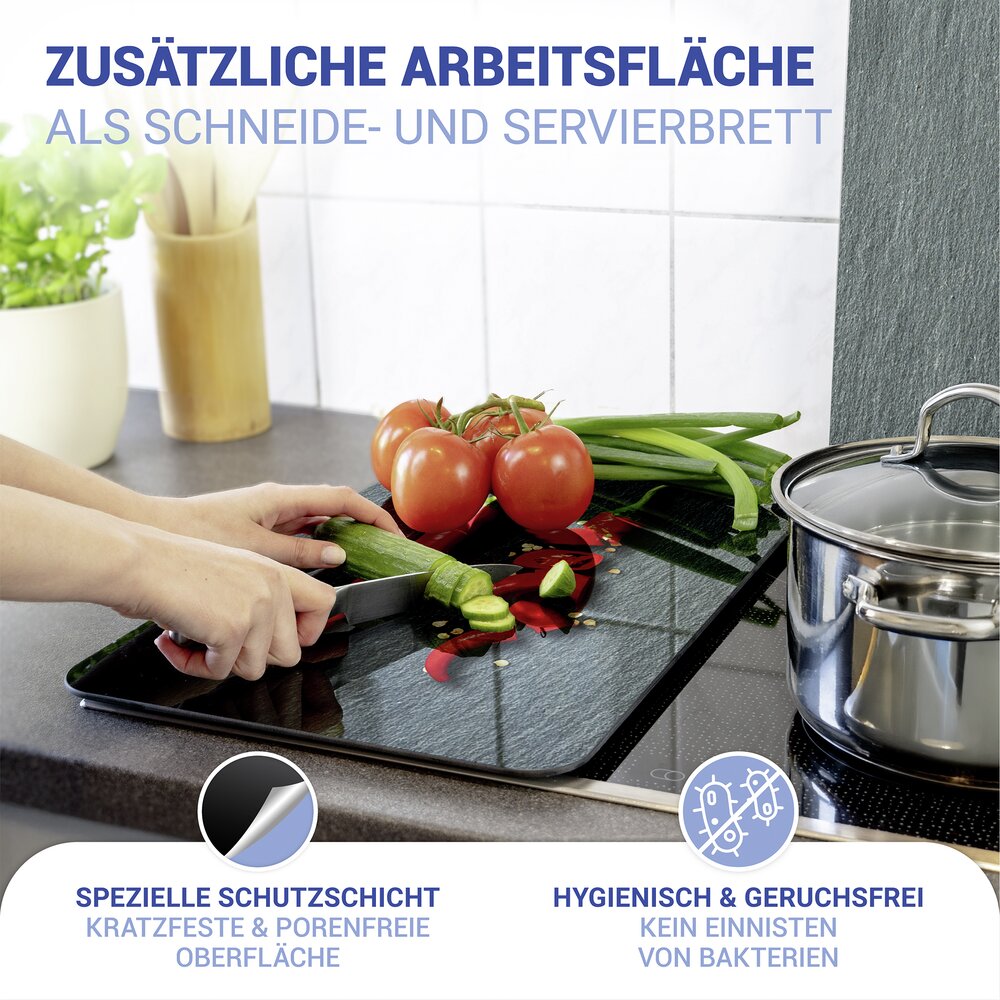 Plaque de Recouvrement Universelle Mod. Cayenne, set de 2  pour tous les types de cuisinières