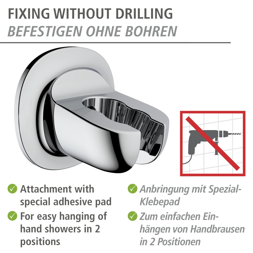 Duschkopfhalter Mod. Libertà Chrom  Befestigen ohne Bohren