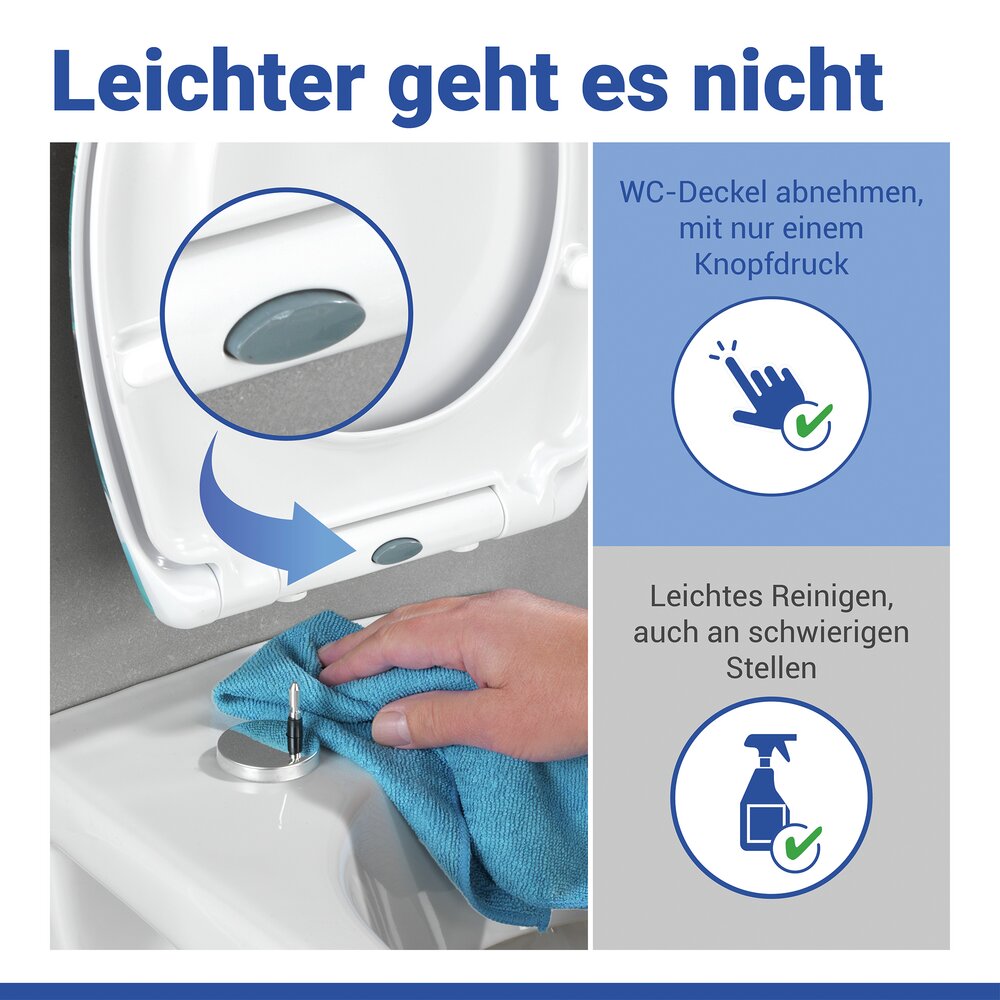 Abattant WC Mod. Dolomiti  siège de WC avec frein de chute