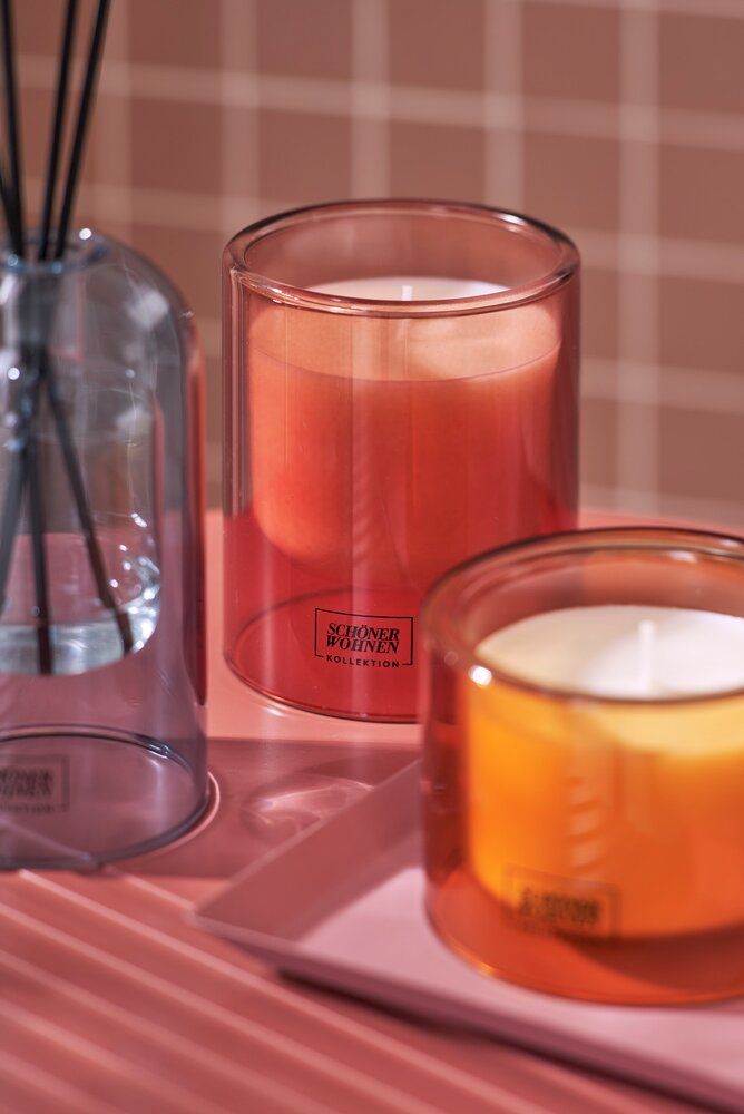 Duftkerze Mod. Sandalwood L, 2er Set  Brenndauer je 45 - 55 Stunden