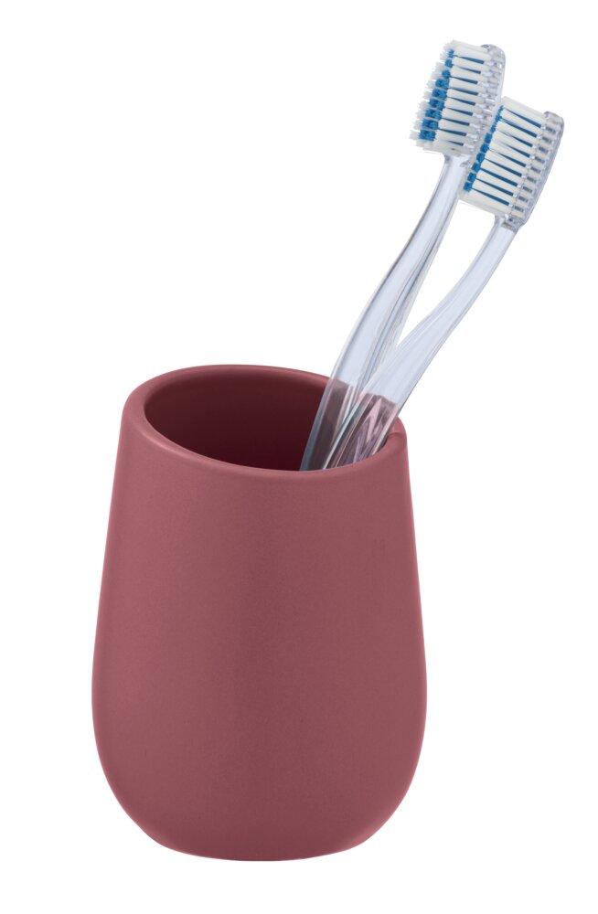 Tandenborstel beker Badi antiek roze keramiek