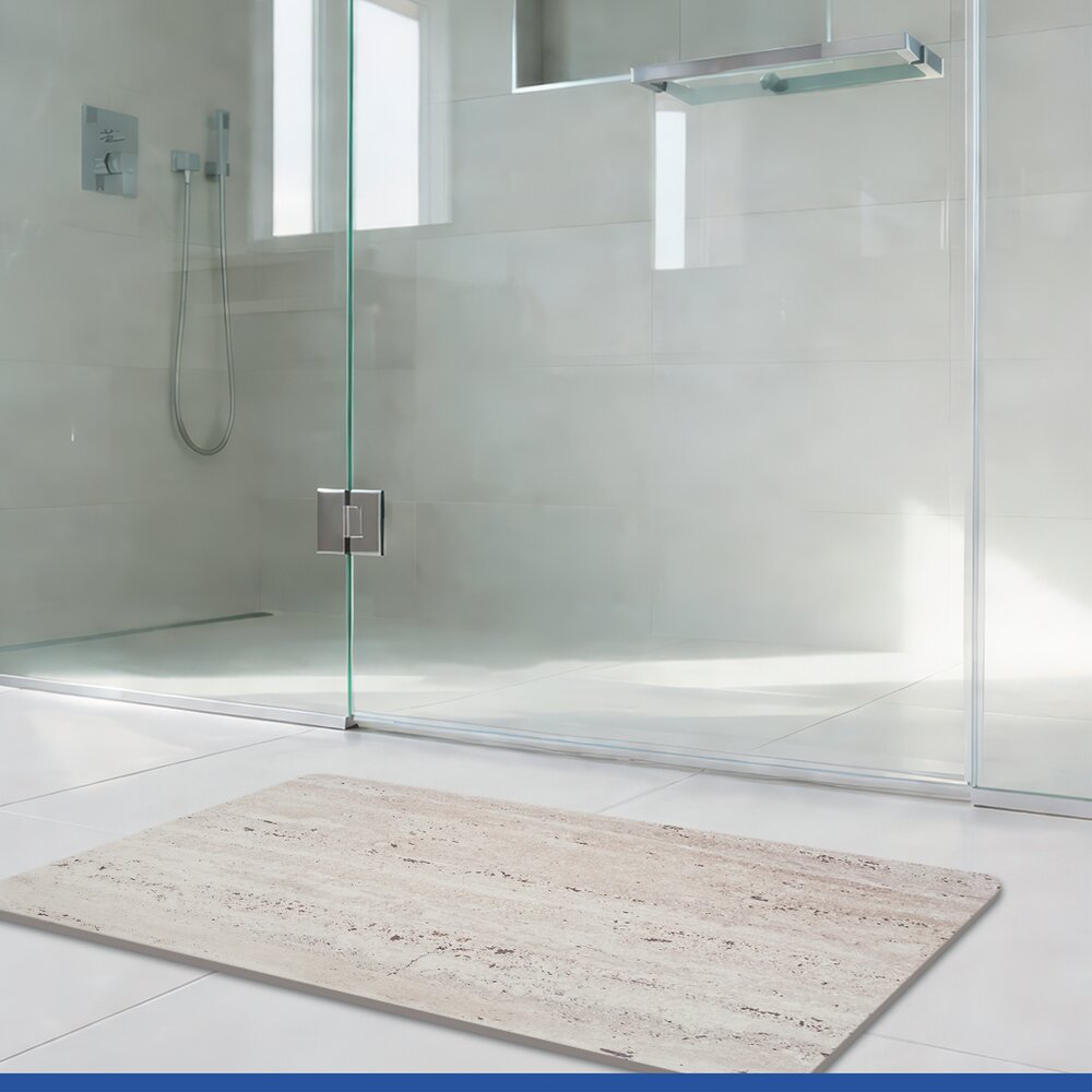 Diatomiet badmat Mod. Puna, 80 x 50 cm