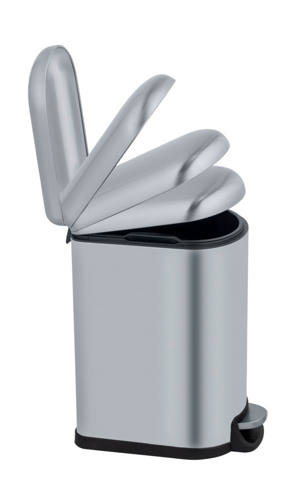 Treteimer Mod. LARA, 10L, edelstahl, satiniert, 31x39x18 cm  easy-close Absenkautomatik integriert