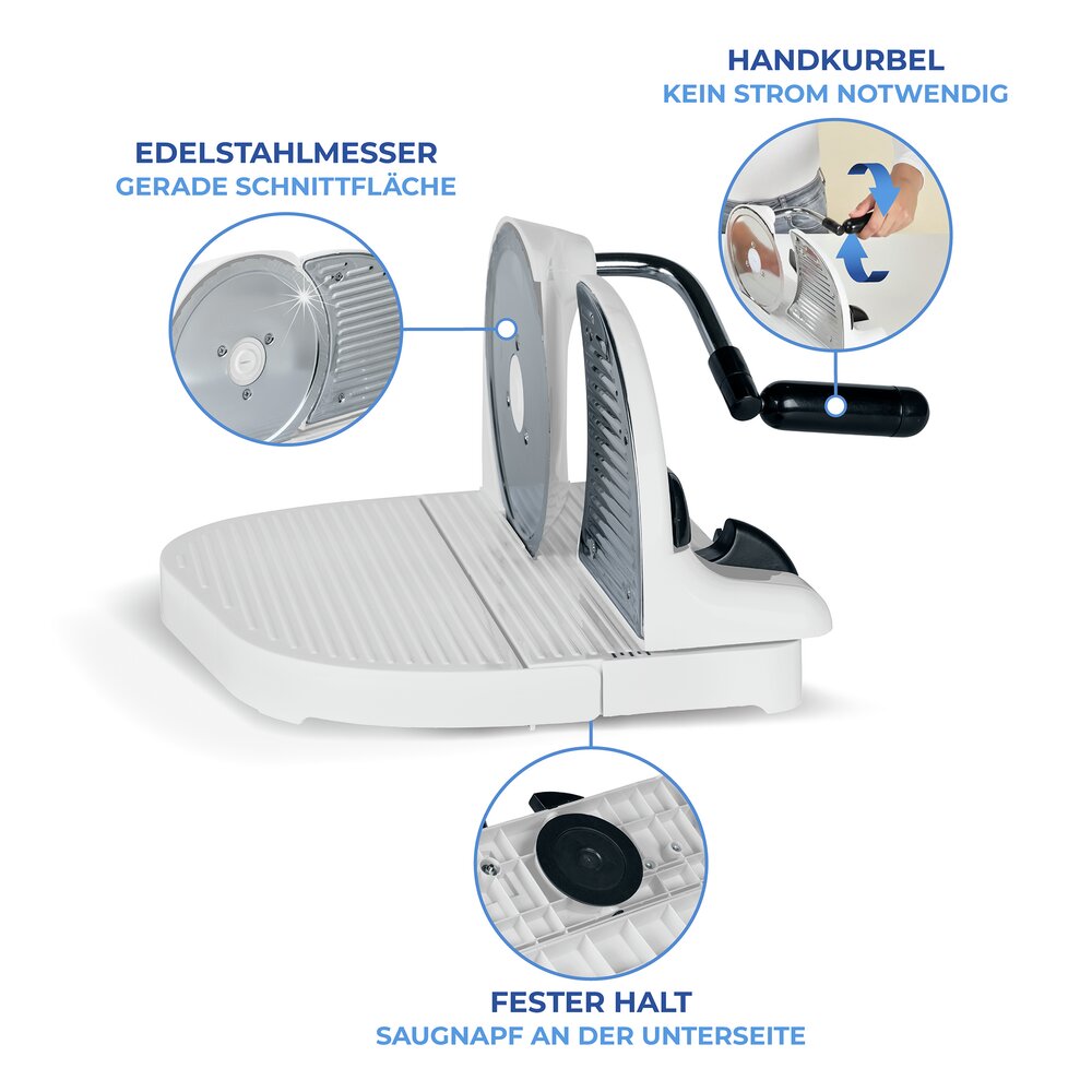 Brotschneidemaschine  mit Handkurbel