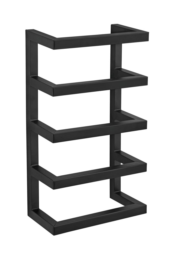 Handtuchregal Mod. Fondiro Schwarz matt  aus lackiertem Stahl