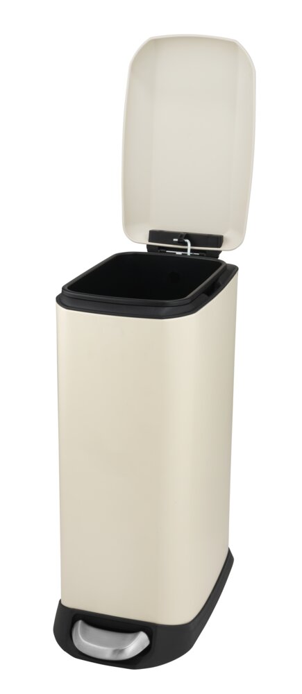 Treteimer Mod. Design 12 L, Easy-Close, Creme  mit herausnehmbarem Einsatz