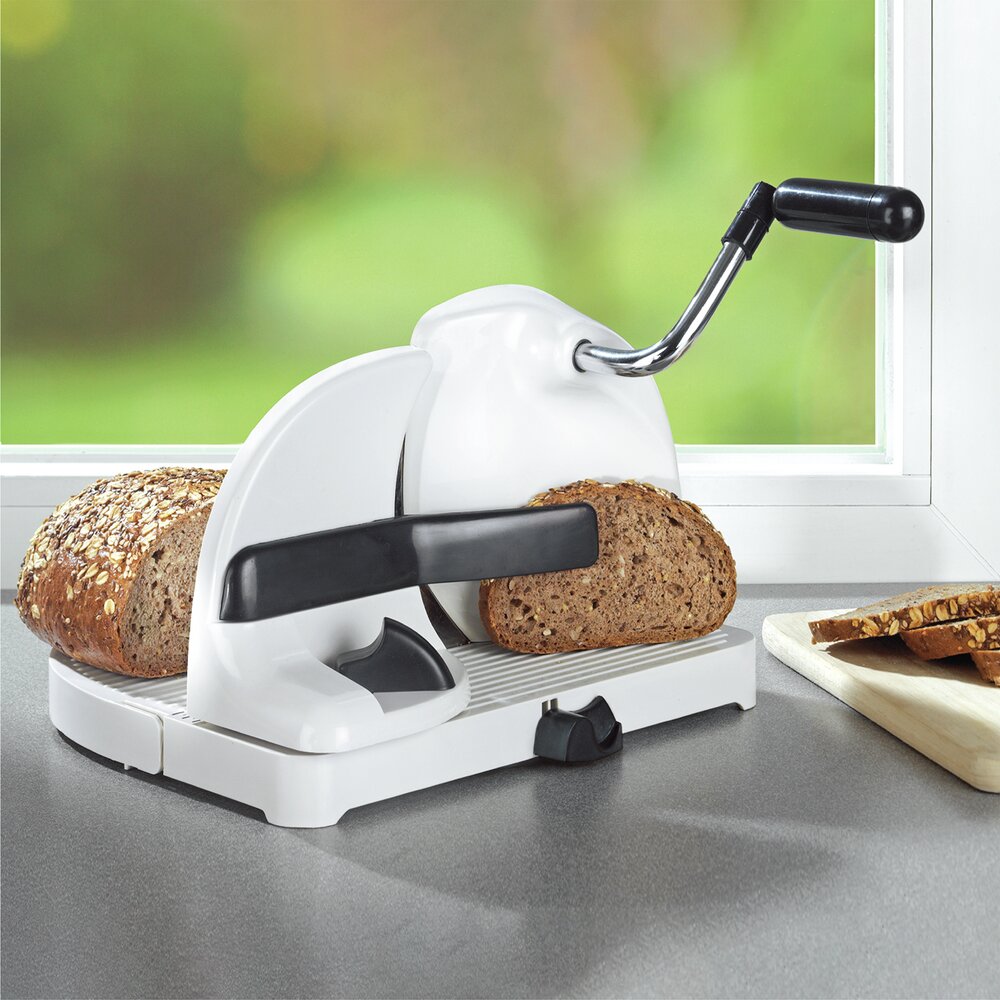 Brotschneidemaschine  mit Handkurbel