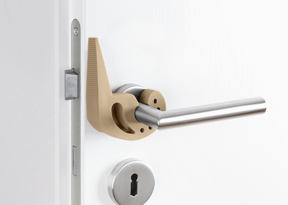 Türstopper und Fensterstopper Multi-STOP® Beige  für Türen, Fenster und Schubladen