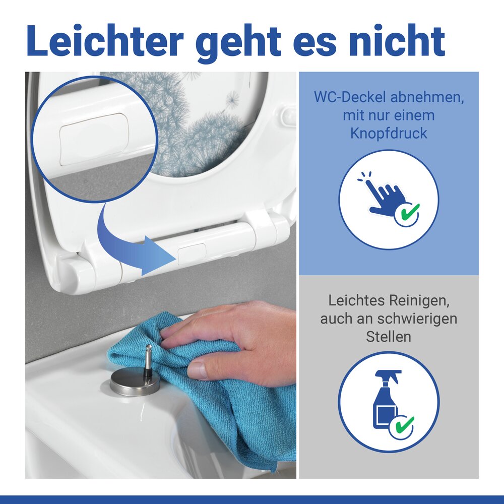 WC Sitz Mod. Astera  Toilettendeckel mit Motiv und Absenkautomatik