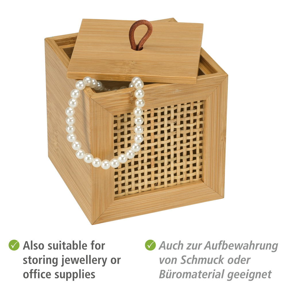 Badbox Allegre S mit Deckel  aus Bambus und Rattan