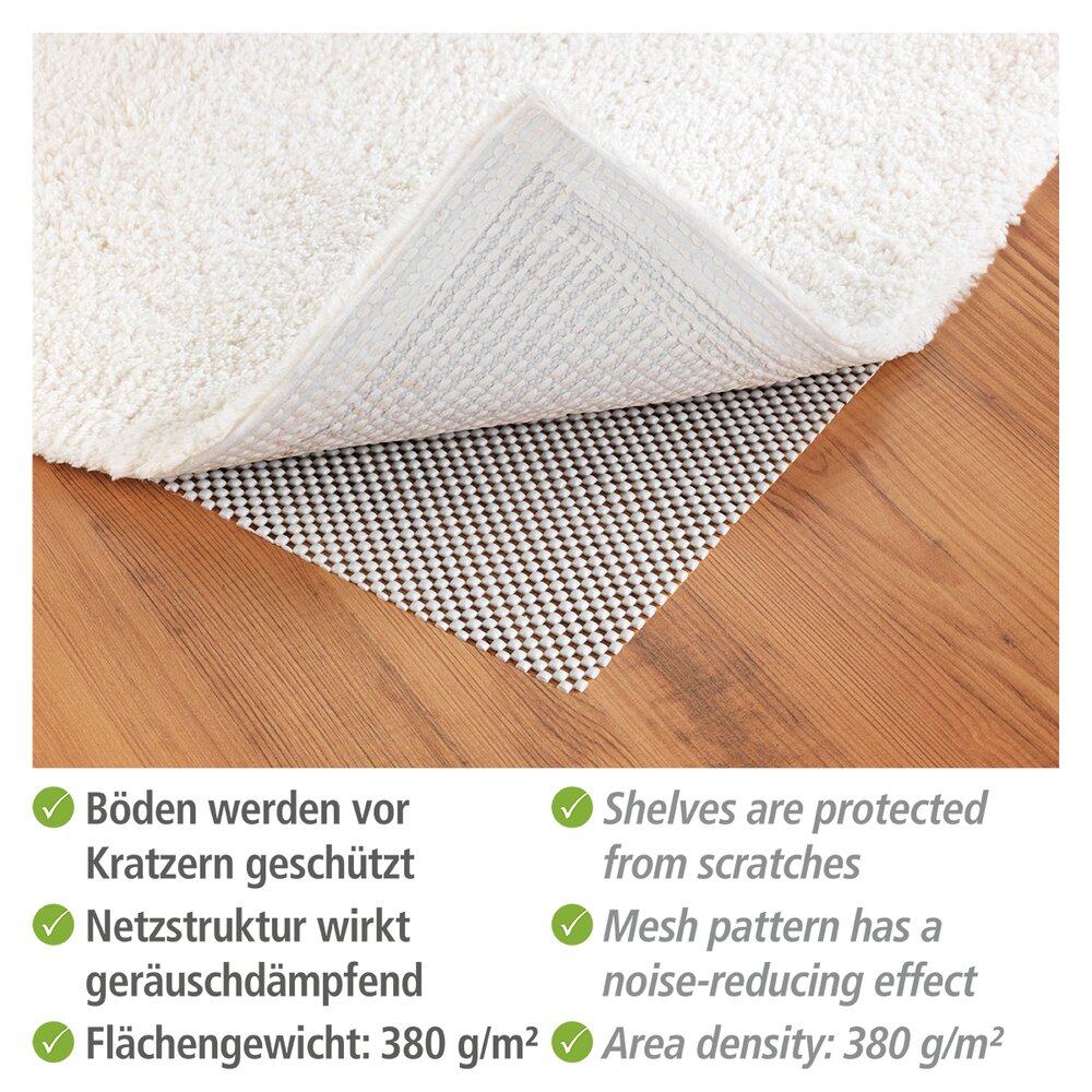 Tapis anti-dérapant gris  150 x 50 cm, découpable