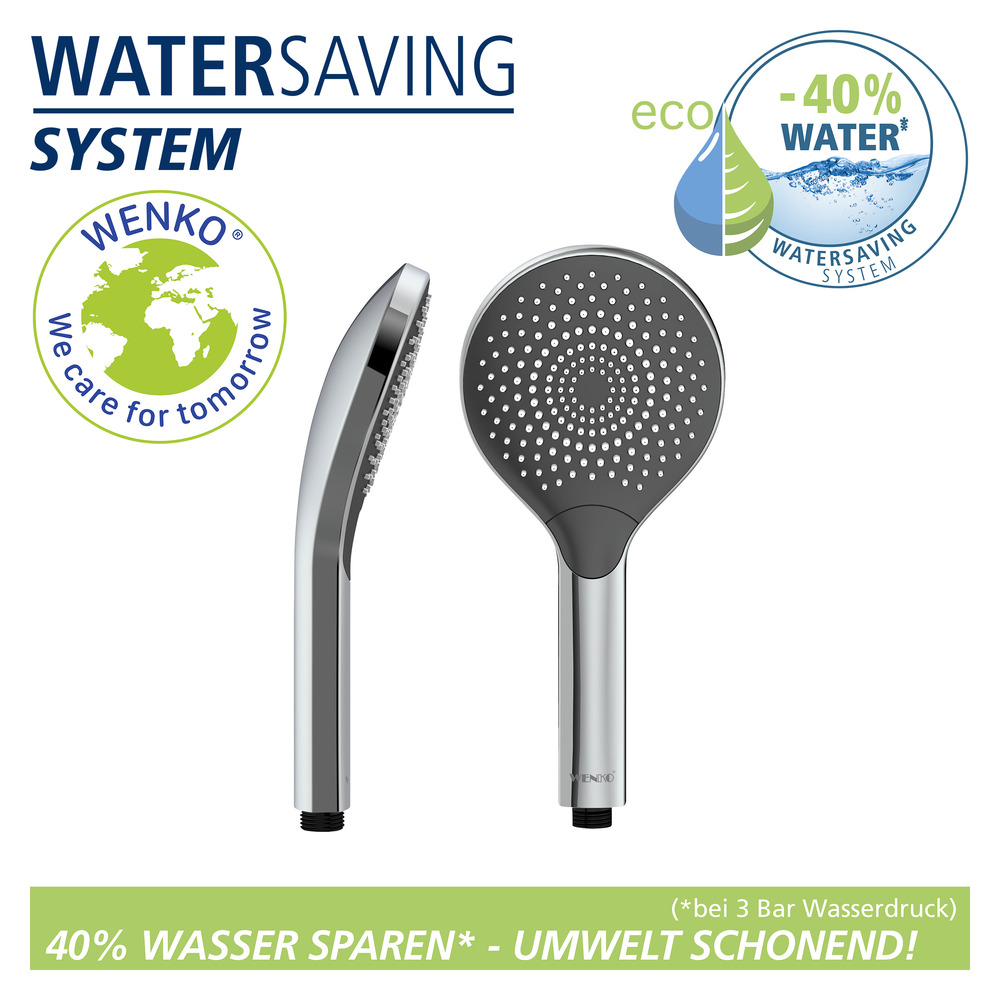 Duschkopf Watersaving Chrom  Ø 12 cm