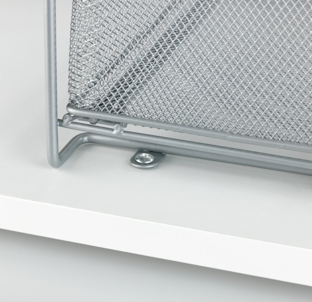 Schubladenregal Mod. Gioma 2er Metall silber  3 Etagen
