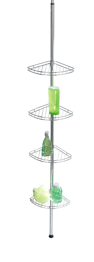 Prea roestvrijstalen telescopische douchehoek