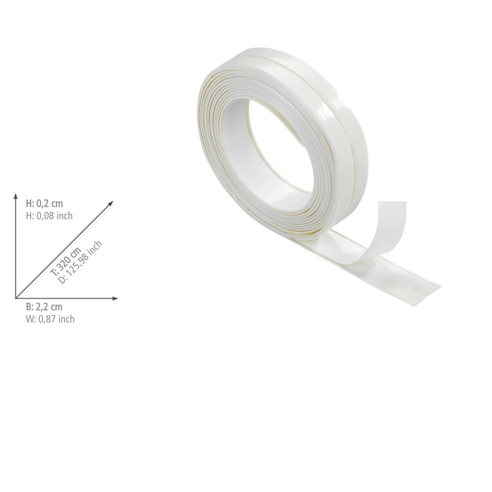 Abdichtband knickbar Transparent, 2er Set  jeweils 320 x 2,2 cm