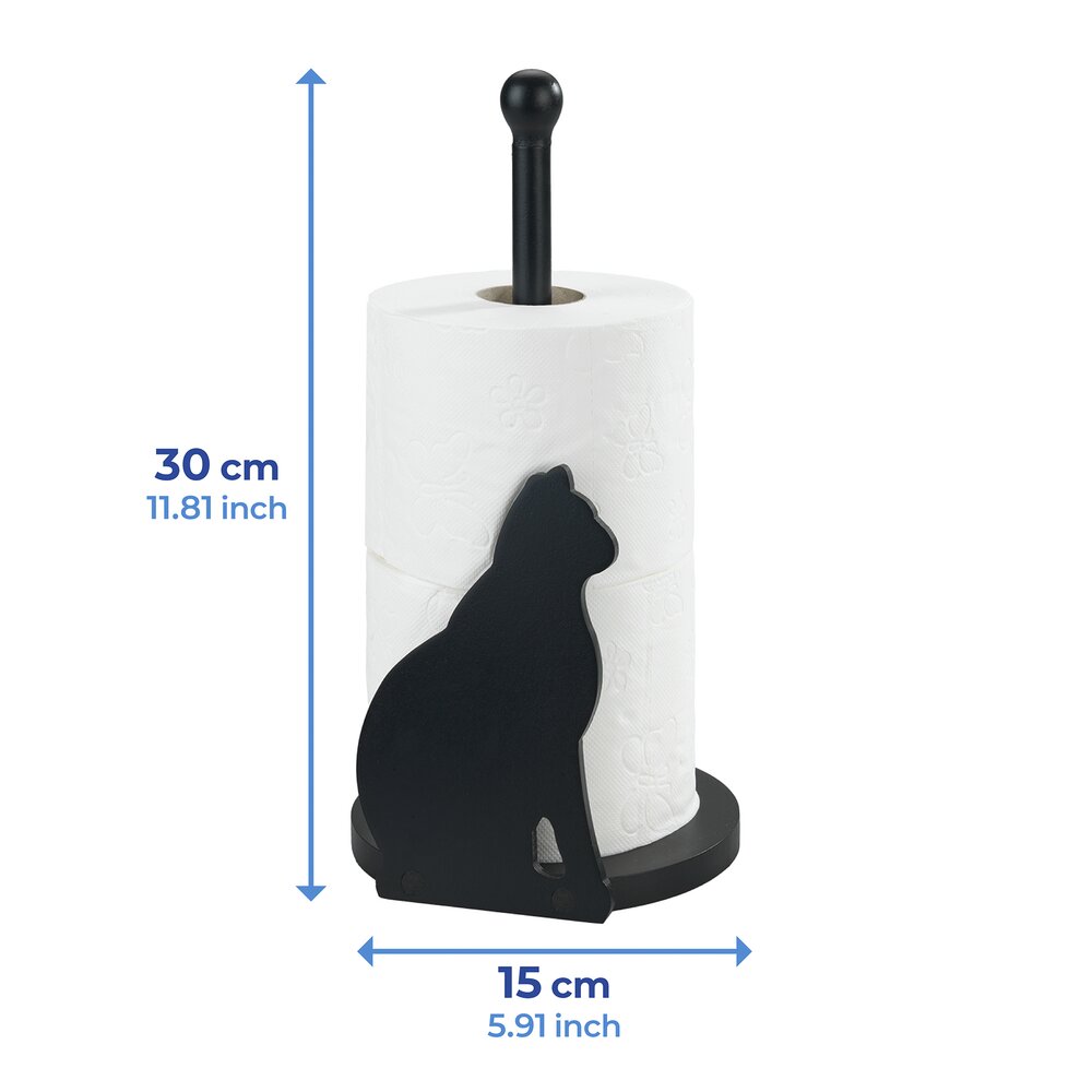 Papierrollenhalter Katze  passend für haushaltsübliche Küchenrollen