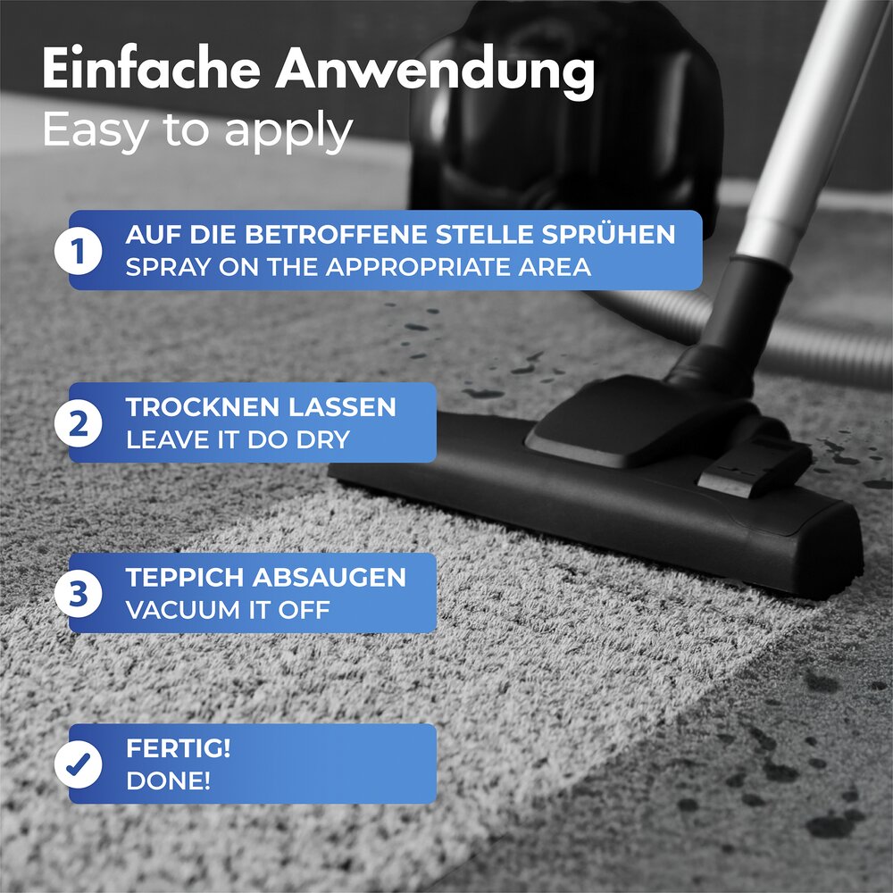 NANO Teppichreiniger 500 ml, 2er Set  schützt vor zukünftigen Verschmutzungen
