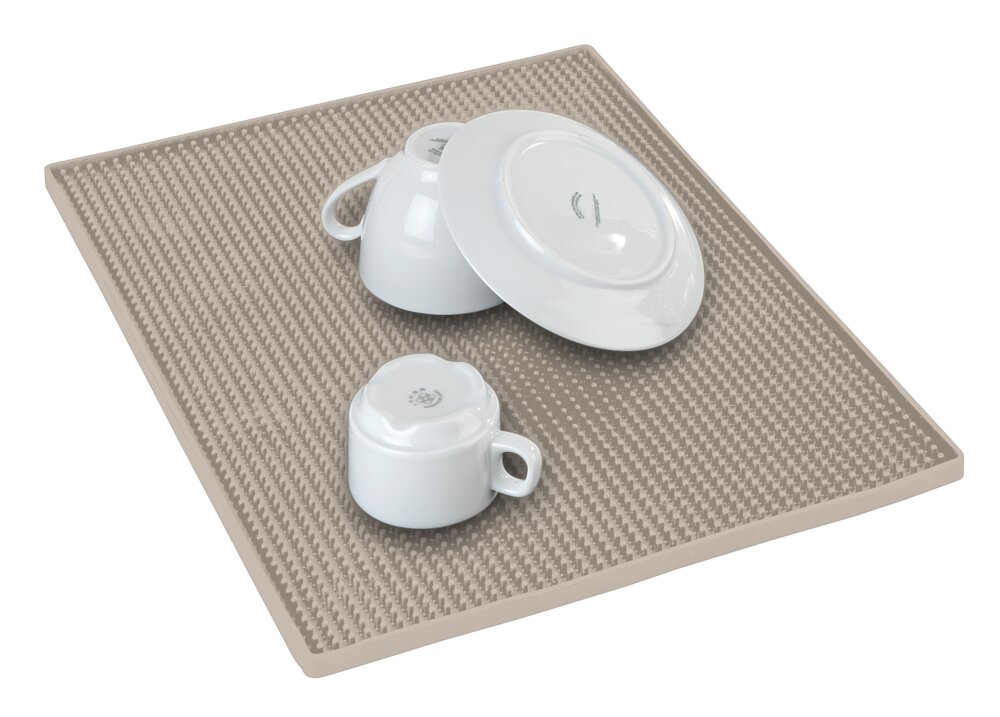 Tapis d'égouttage Mod. Maxi, beige, plastique, 40x30 cm  compatible lave-vaisselle jusqu'à 75°C