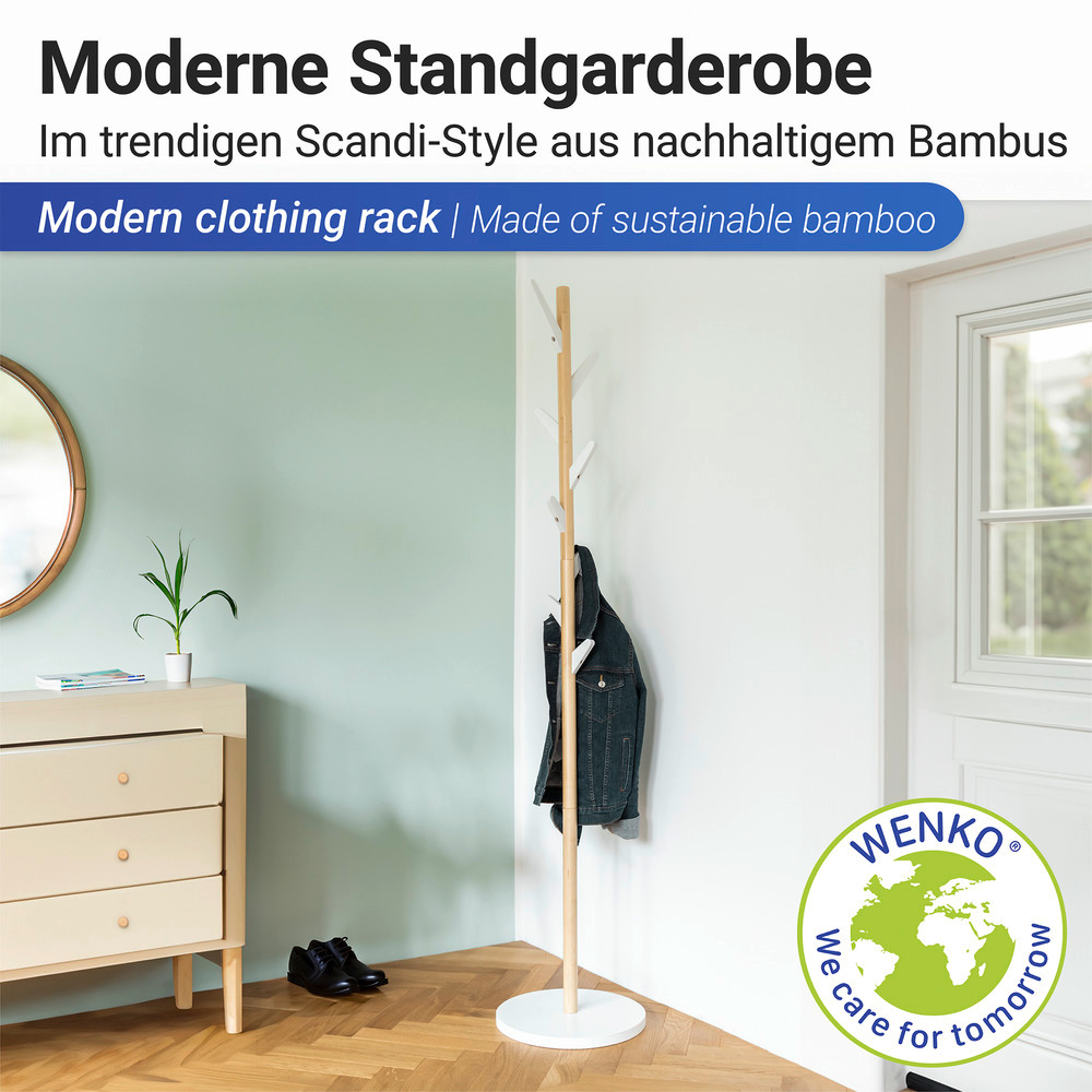 Garderobe Mod. Finja  mit 8 Haken