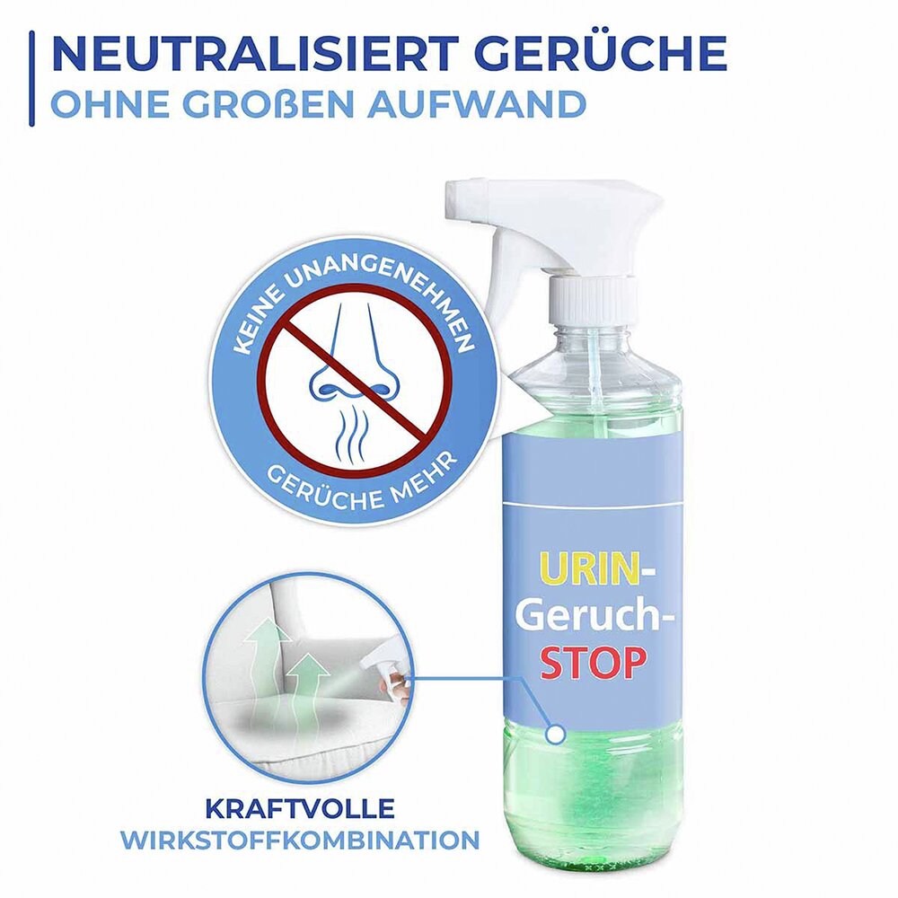 Urin-Geruch-Stopp Mensch, 2er Set   2 x 500 ml Geruchsentferner