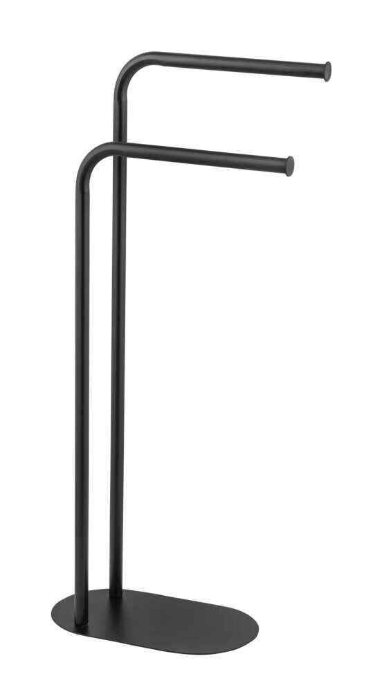 Handtuchständer Mod. Levante, schwarz, Stahl, 30x79x17 cm  rostfrei und platzsparend