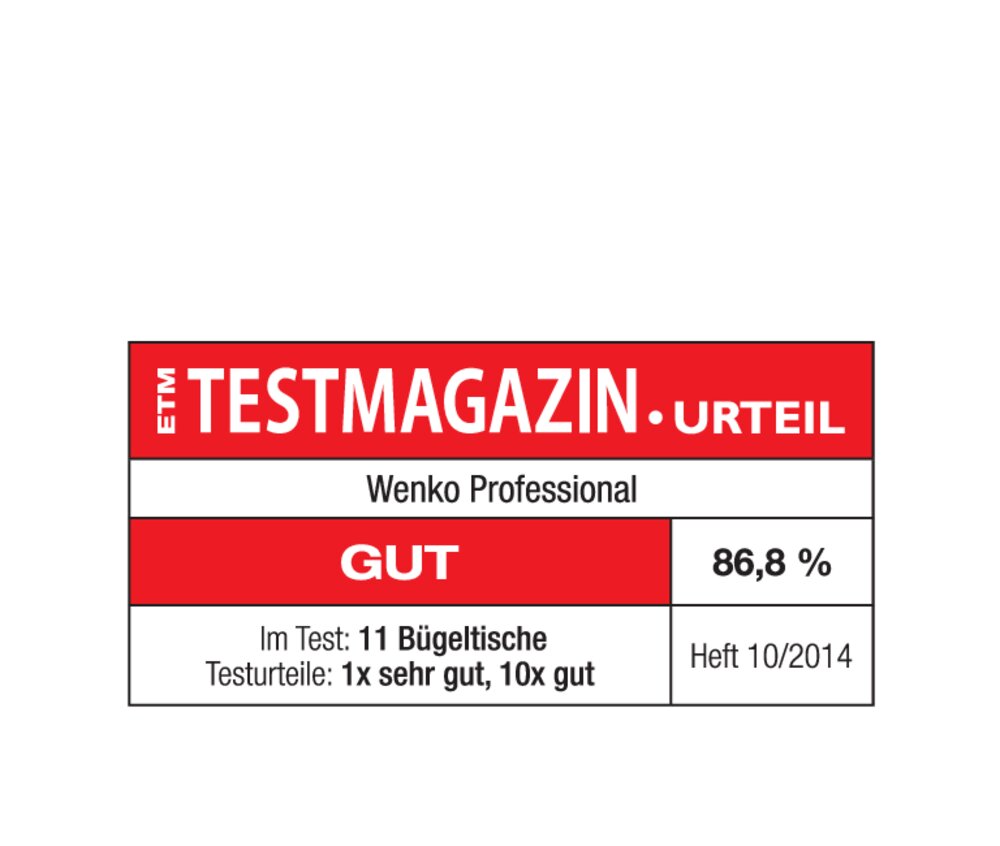 XXL Bügelbrett Mod. Professional  extrabreit, geeignet für Dampfbügelstationen