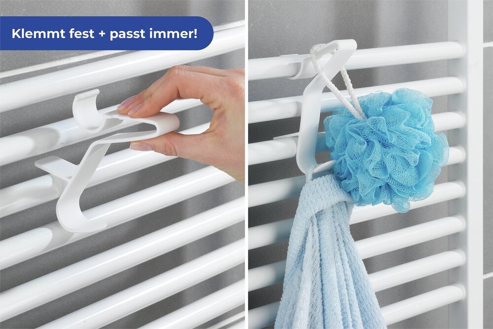Crochets radiateur blanc FLEXI 3p