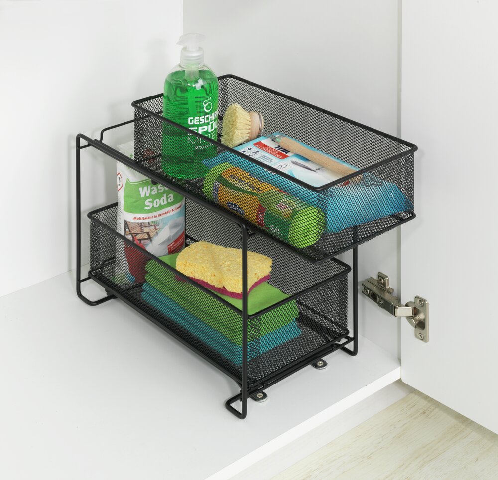 Keukenkast-organizer Mod. Gioma, zwart
