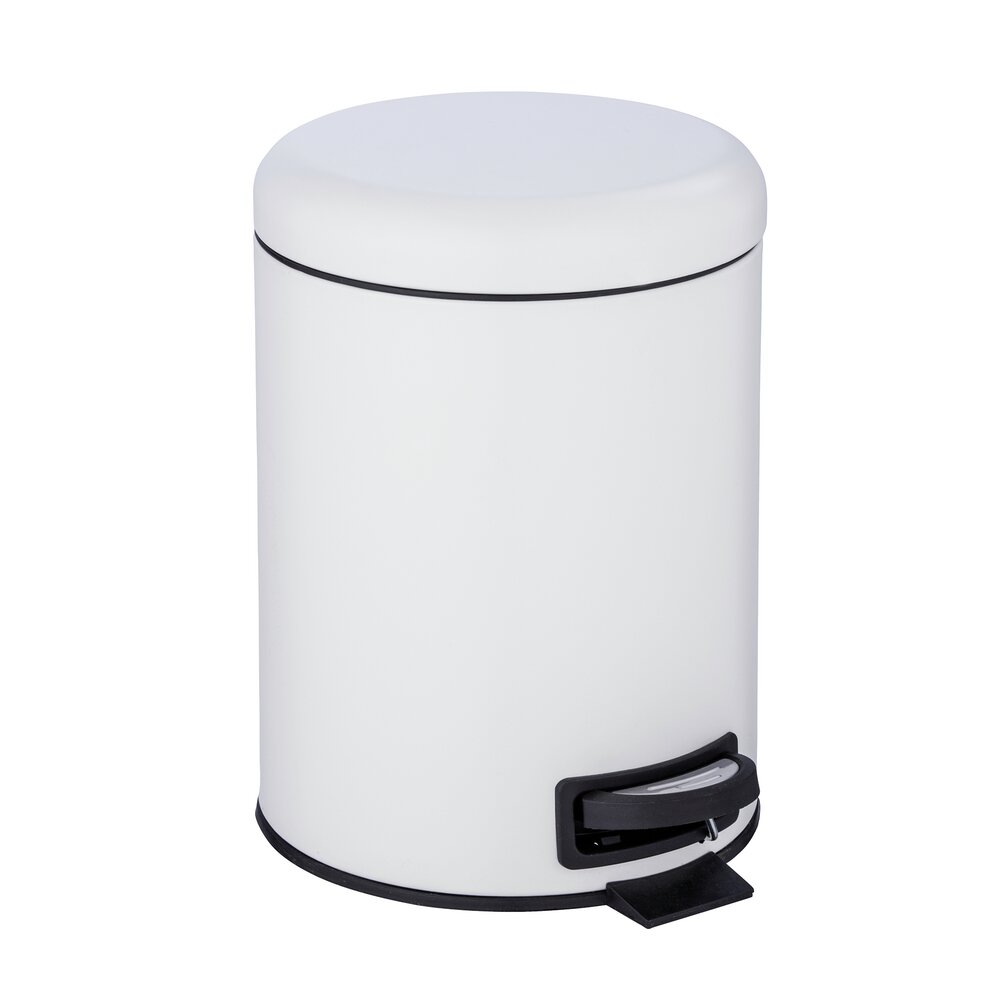 Kosmetik-Treteimer Mod. Leman Weiß 5L  mit herausnehmbarem Einsatz
