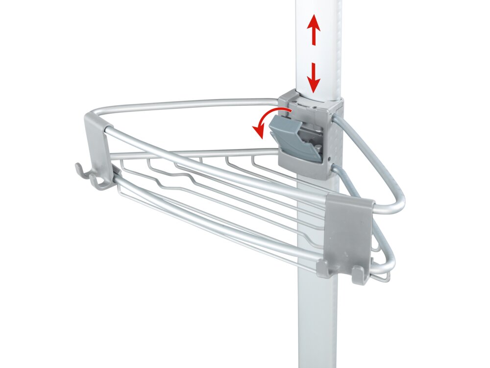 Teleskop Duschecke Mod. Purio  aus hochwertigem Aluminium