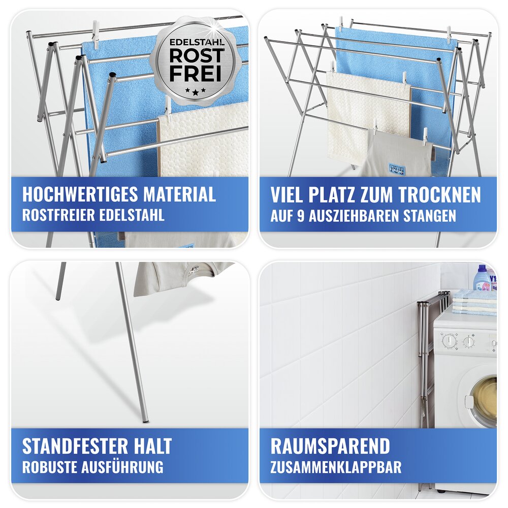 Uittrekbare wasdroger