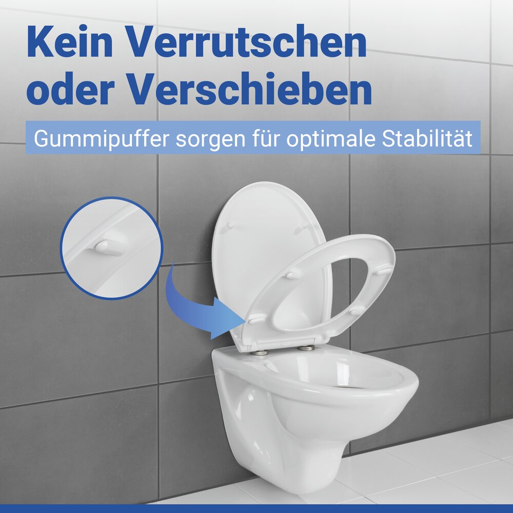 Premium WC-Sitz Mod. Samos Weiß  mit Absenkautomatik