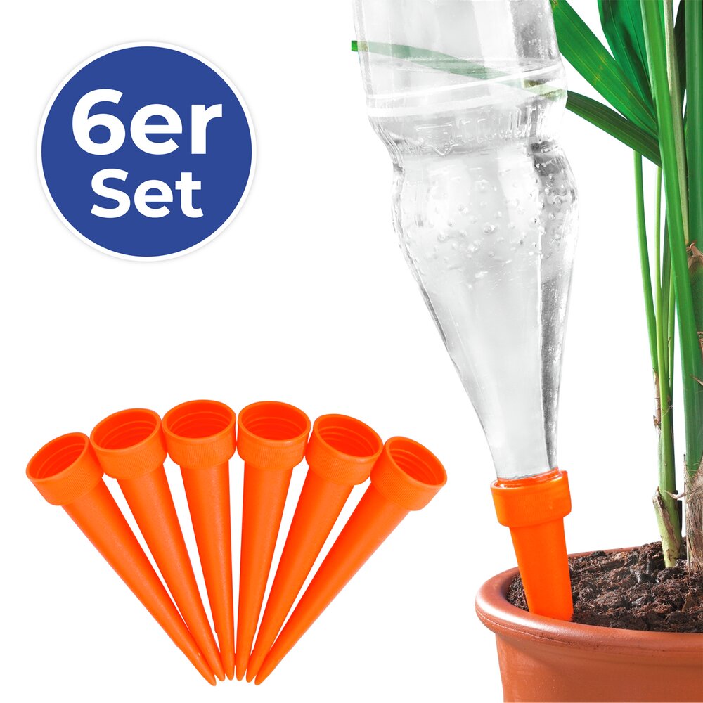 Bewässerungs-Spikes, 6er Set  gleichmäßige Wasserversorgung von Pflanzen