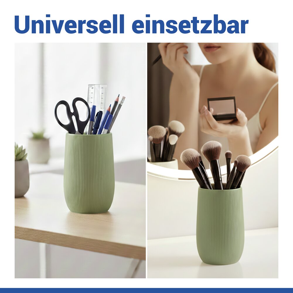 Bad-Accessoire Set Mod. Fablo Grün, 2-teilig  aus hochwertiger Keramik