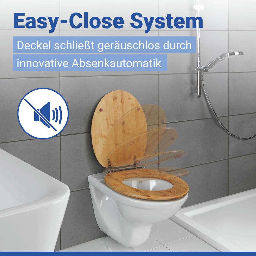 WC-Sitz Mod. Bambusa  aus Bambus