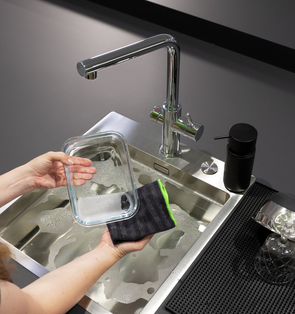 Mikrofasertuch Mod. Migro, 2er  schnelltrocknend, mit zwei verschiedenen Seiten