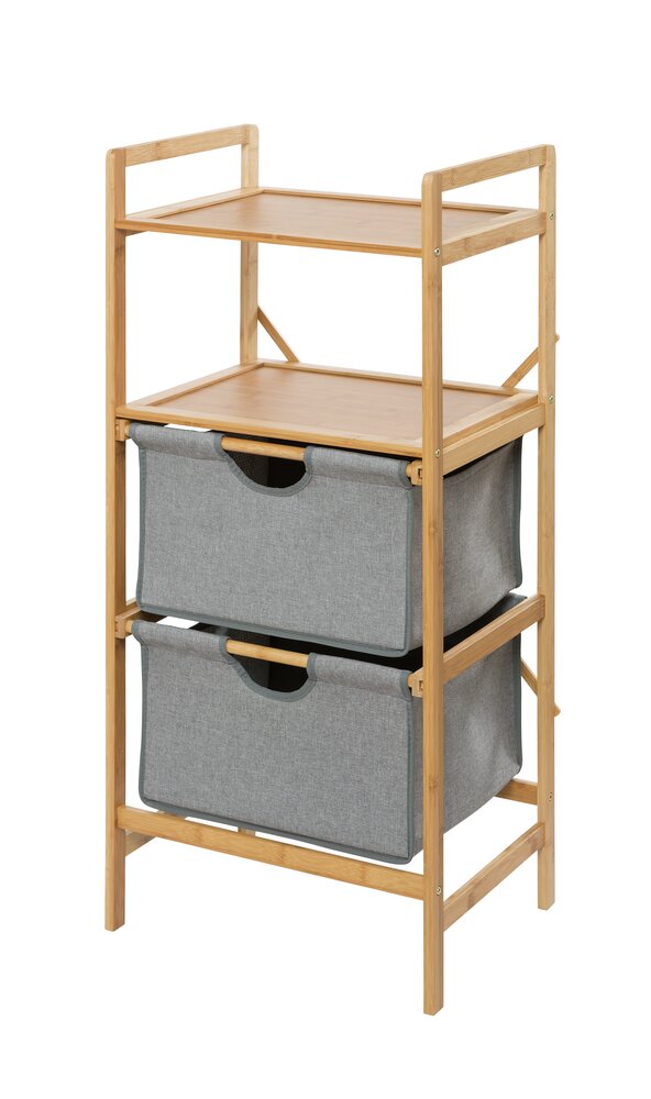 Regal Mod. Bahari mit 2 Schubladen  Bambus