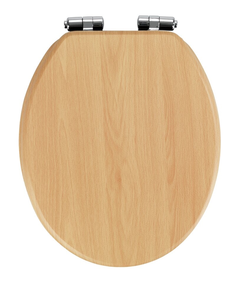 WC-Sitz Mod. Buche Natur MDF, mit Absenkautomatik