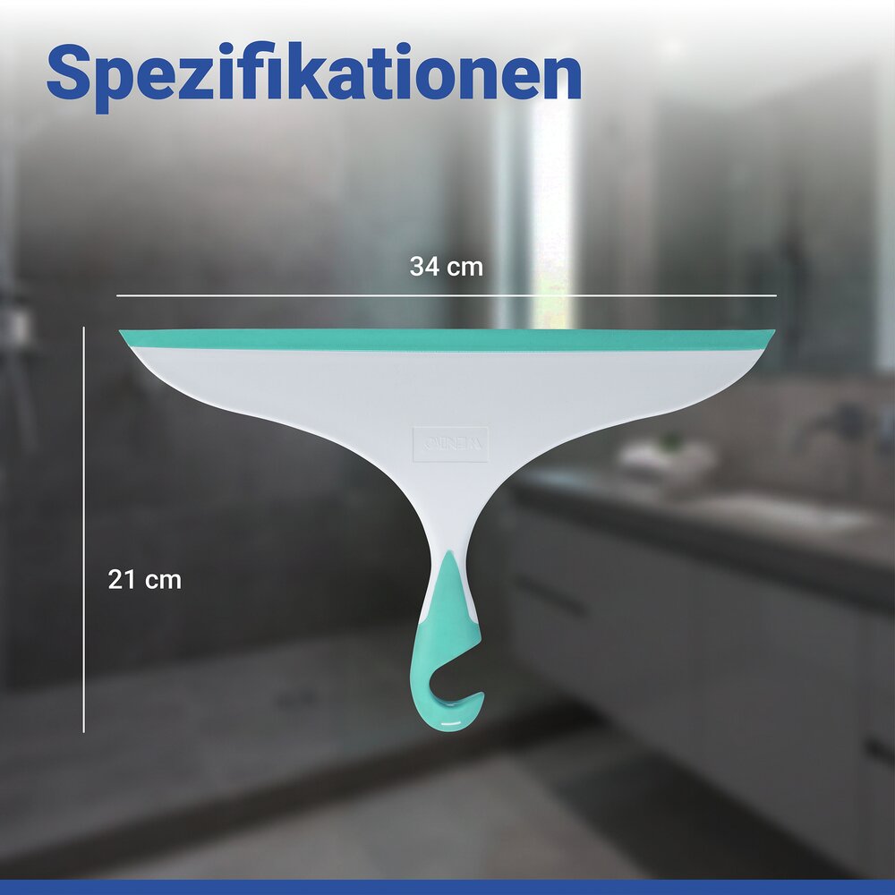 Badkamermop XXL Loano Wit-lichtblauw