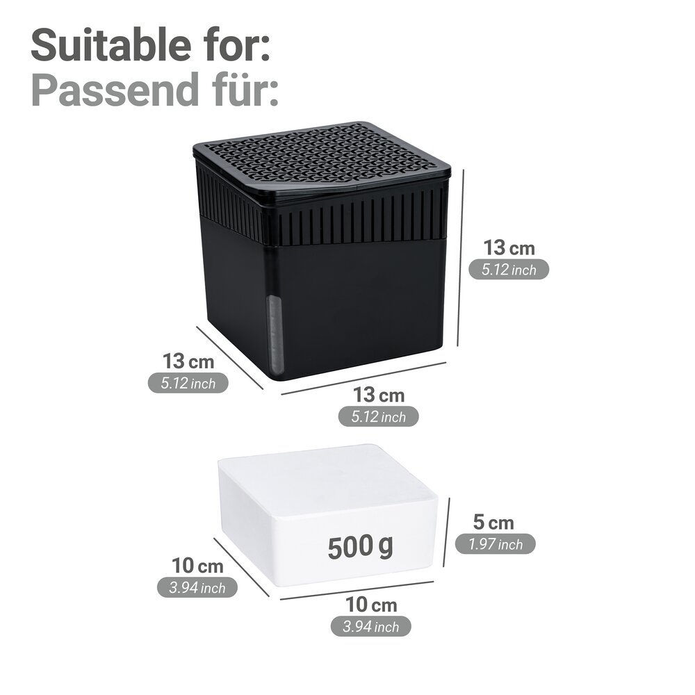 Recharge Cube déshumidificateur 500 g avec parfum d'orange, 6 pièces  Recharge de déshumidificateur