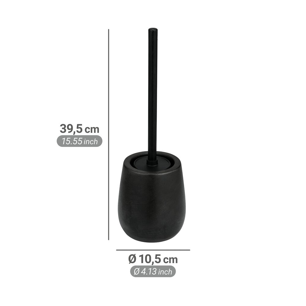 Garniture WC Nerno Noir  en céramique de haute qualité