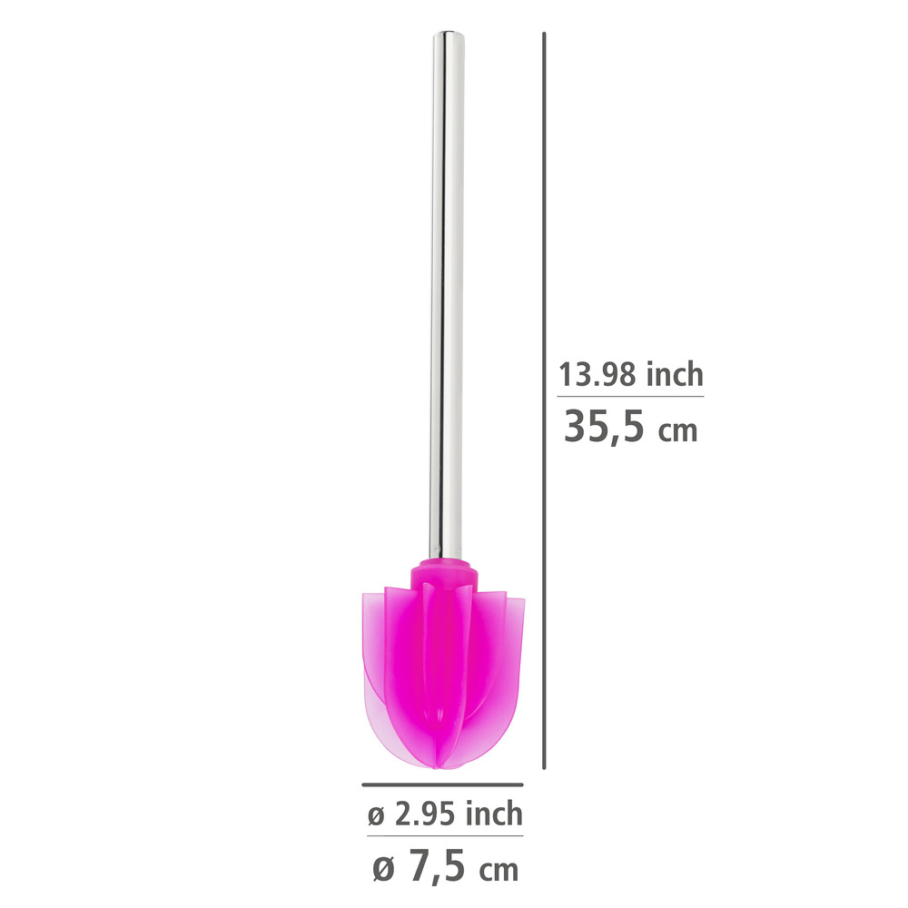 Silikon-Lamellen Ersatzbürste Pink  Silikonbürste Ø 7,5 cm mit Anti-Haft-Wirkung