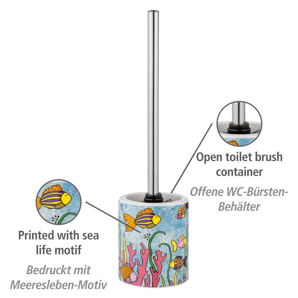 WC-Garnitur Rollin'Art Ocean Life  Frei stehender Bürstenhalter inkl. WC-Bürste