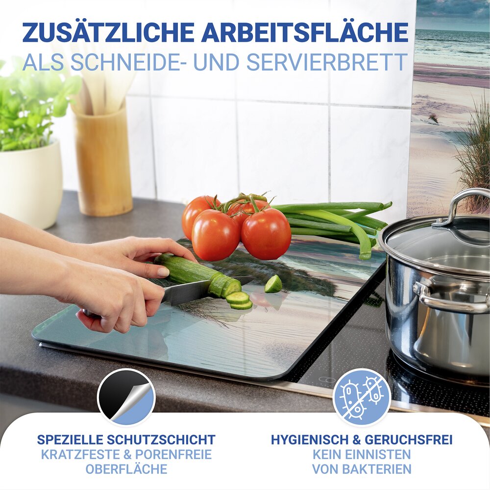 Herdabdeckplatte Universal Mod. Düne, 2er Set  für alle Herdarten geeignet