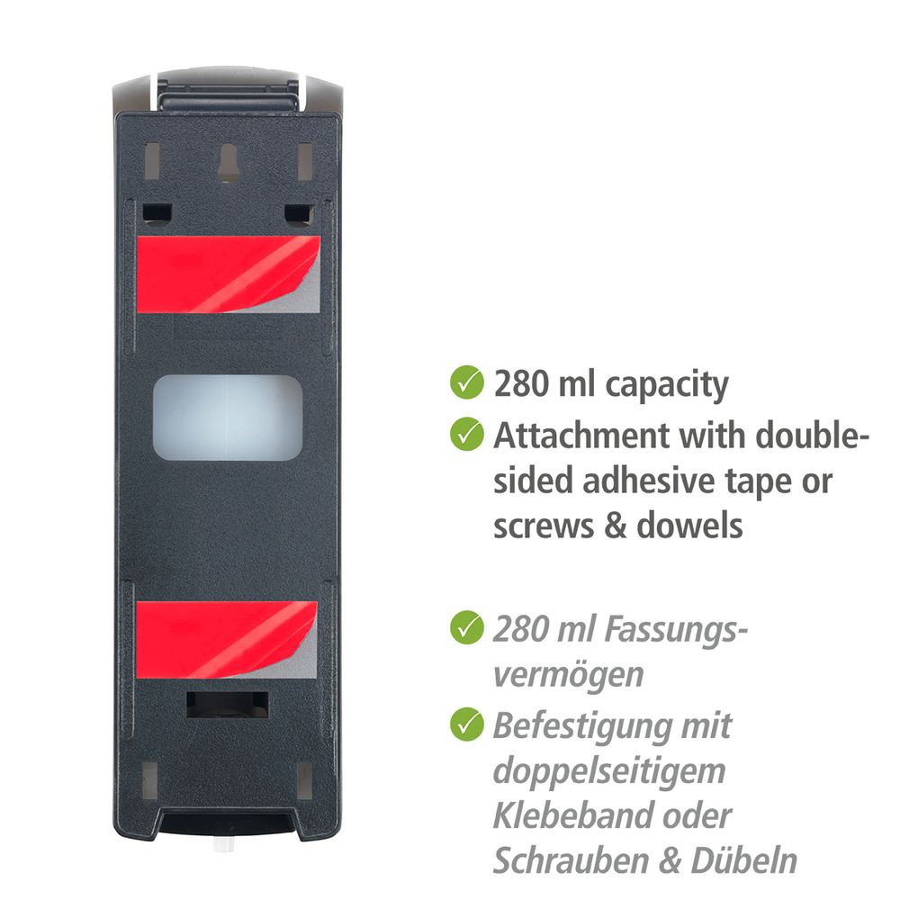 Desinfektionsmittel- und Seifenspender Mod. Ranera S Weiß  Seifenspender & Desinfektionsspender, Füllmenge: 280 ml