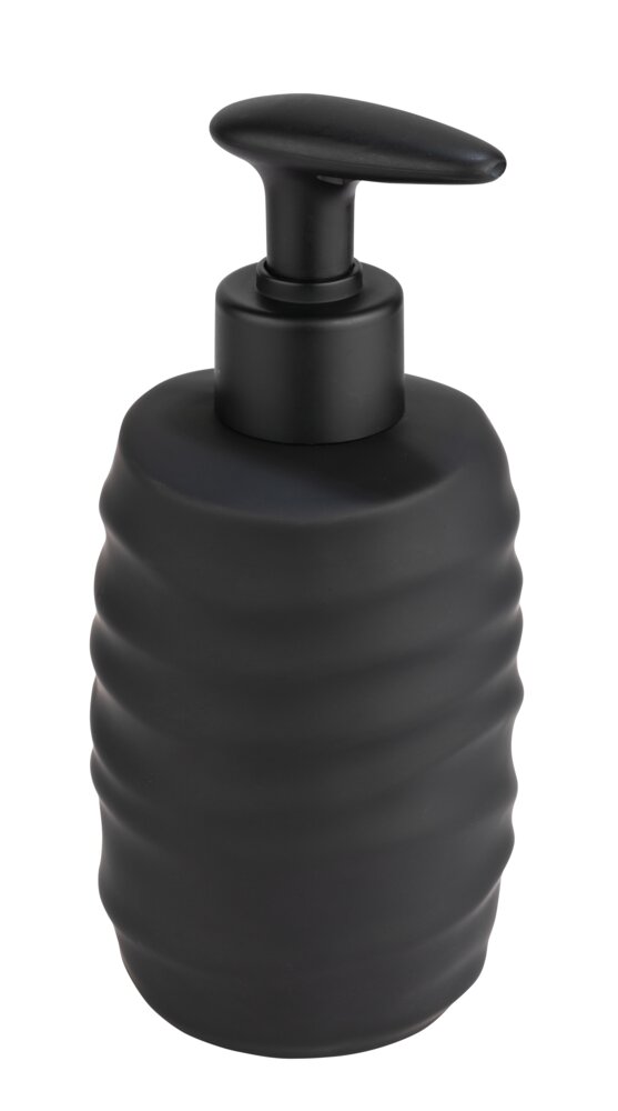 Set bain Mod. Illana, noir, céramique, Ø 8,5x17 cm, soft-touch  revêtement soft-touch, contenance 0,4 l