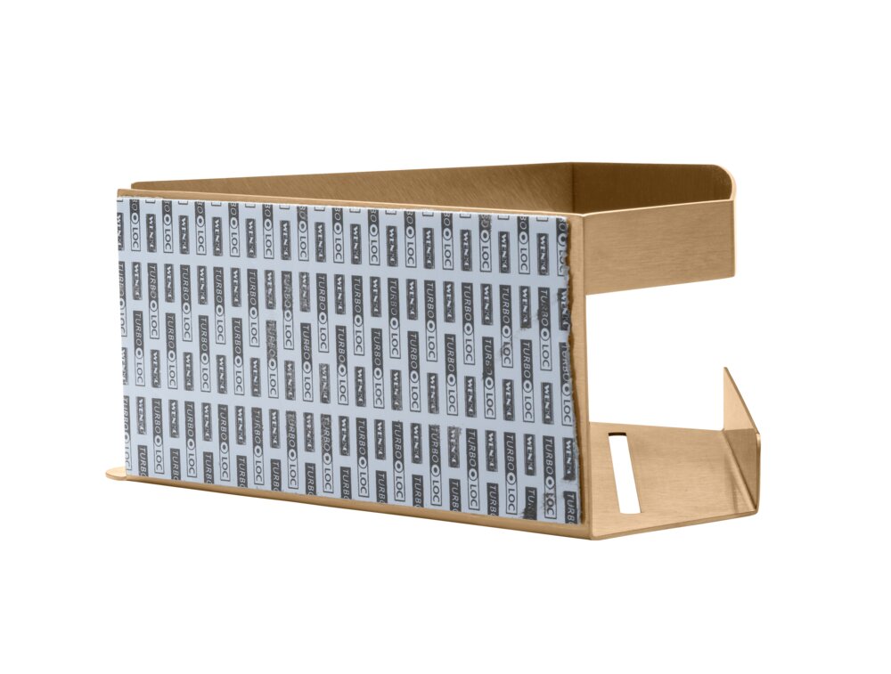 Eckablage Mod. MELETO Gold  aus Edelstahl